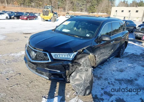 2017 Acura Mdx Advance z USA, uszkodzony, nr VIN 5FRYD4H84HB024208